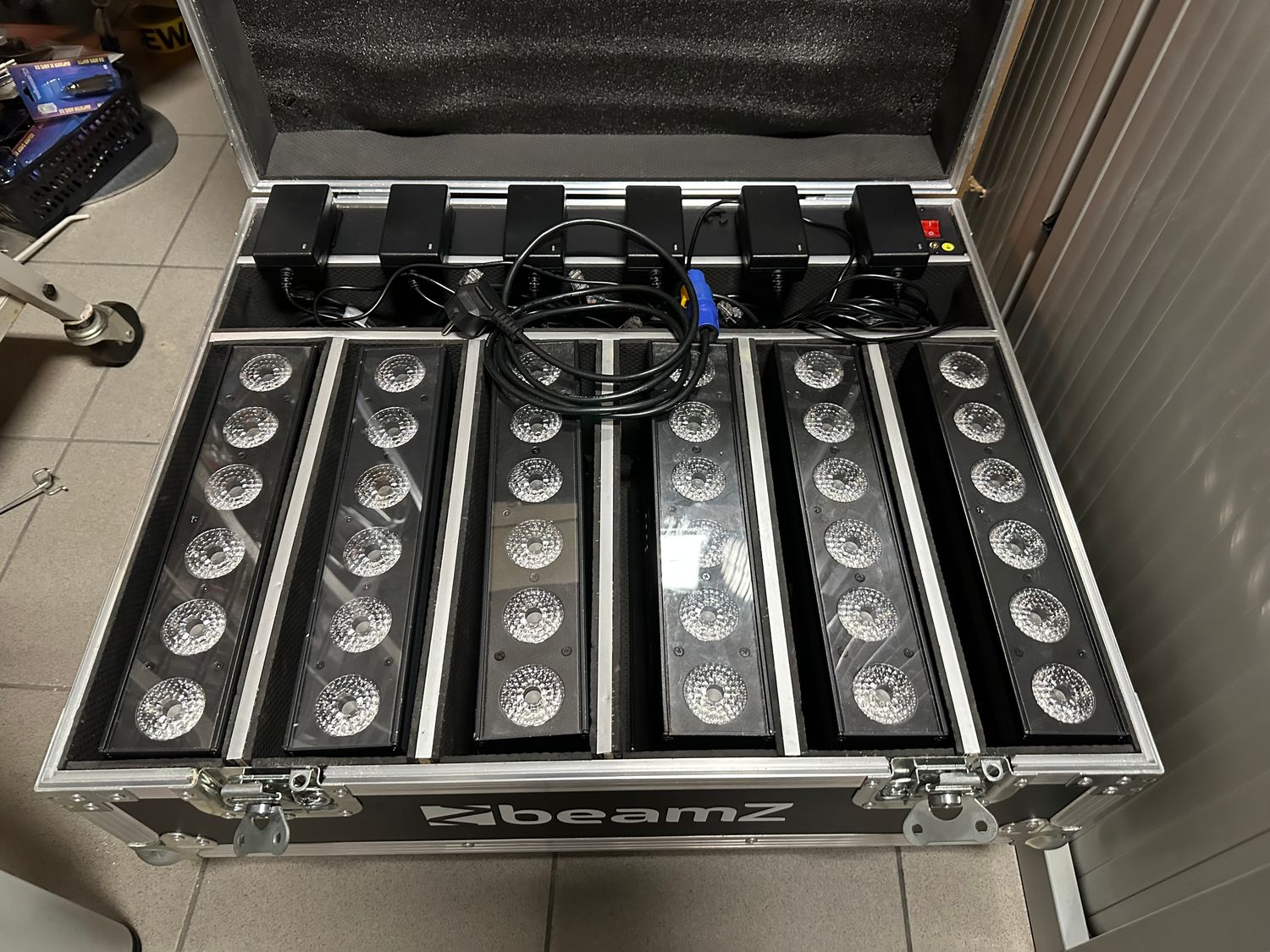 Beamz 6x BBB612 met laadflightcase