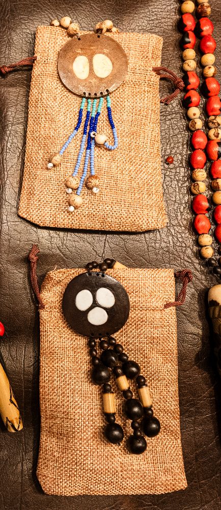 Beaded Coconut Necklace