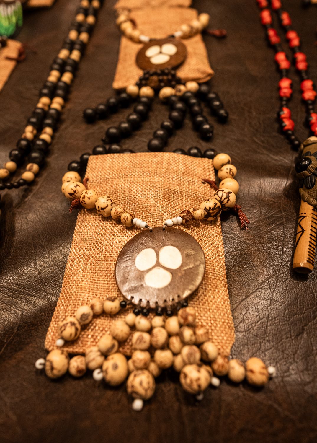Beaded Coconut Necklace