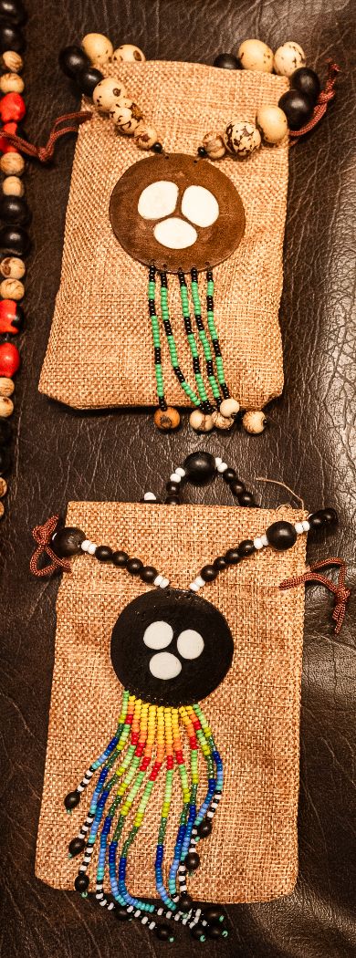 Beaded Coconut Necklace