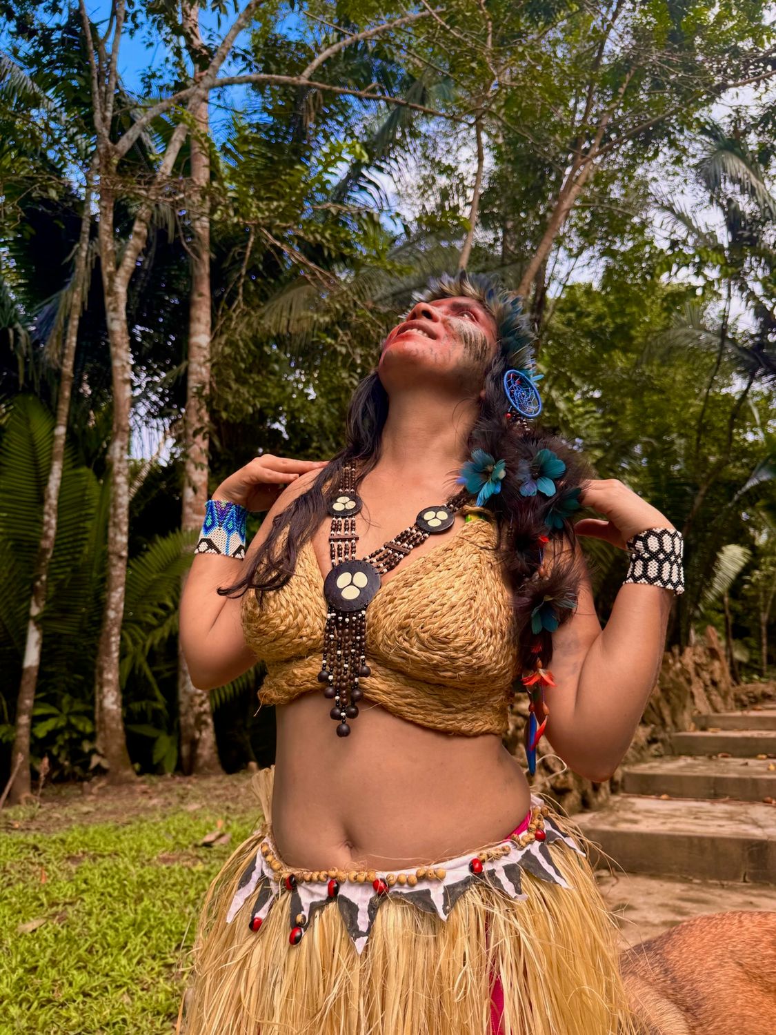 Beaded Coconut Necklace