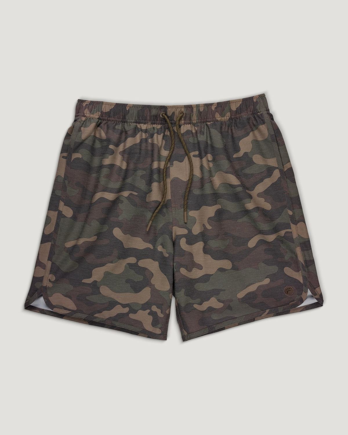 Free Fly Men's Lined Reverb Short – 7" Woodland Camo, Size: Medium