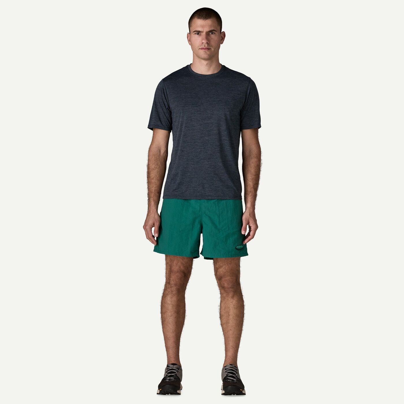 Patagonia Men's Baggies™ Shorts - 5" 95 Oval Logo: Gem Green, Size: Small