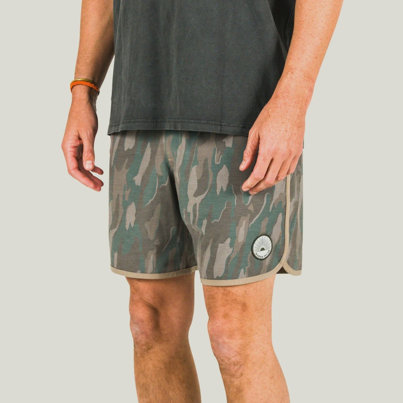 Marsh Wear Men's Surfstride Shorts Thyme Lowland Camo, Size: Small