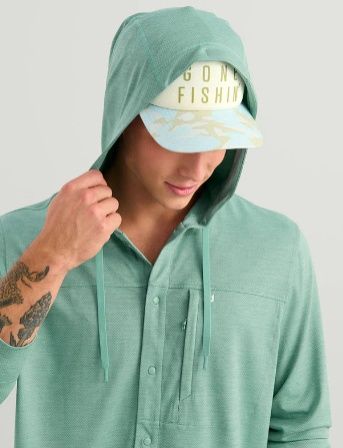 Huk Men's Watershed Hoodie Shirt, Size: Medium