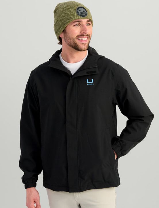Huk Men's Storm Jacket 2.0 Black, Size: Medium