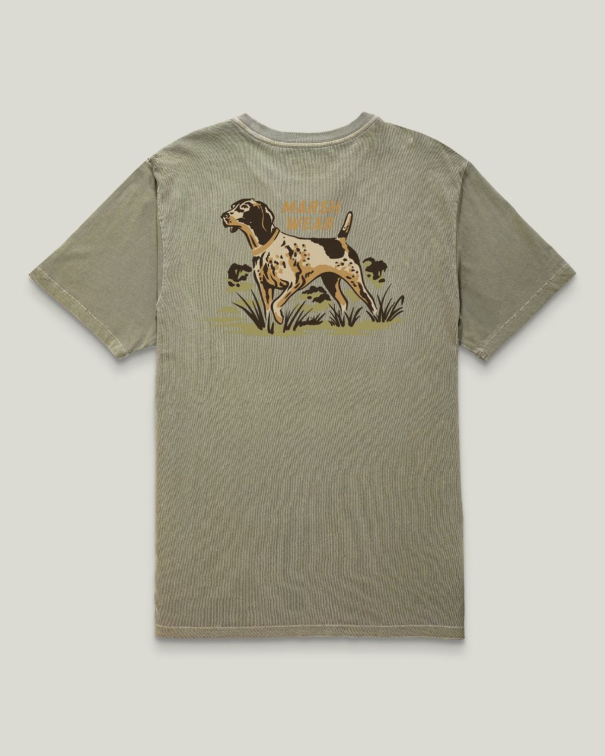 Marsh Wear Men's Heritage Pointer SS-T Shirt Vintage Moss