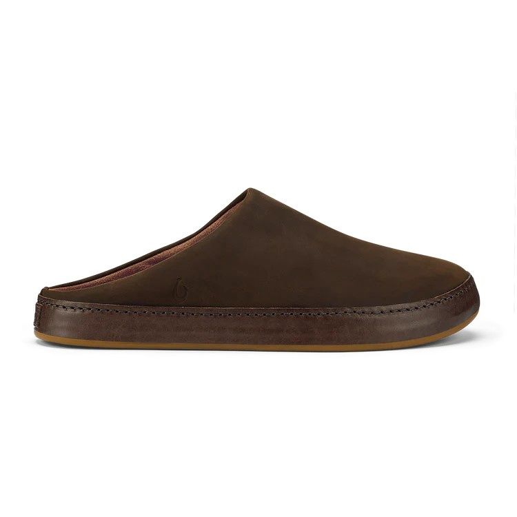 Olukai Kuʻu Kuʻu  Men’s Suede Slip-On Shoes Dark Java