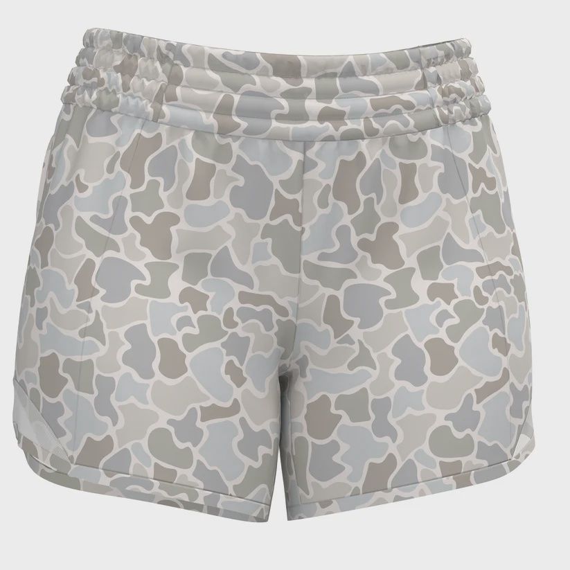 Local Girl Ladies LG Vista Shorts Forest Camo Salt Water, Size: XS