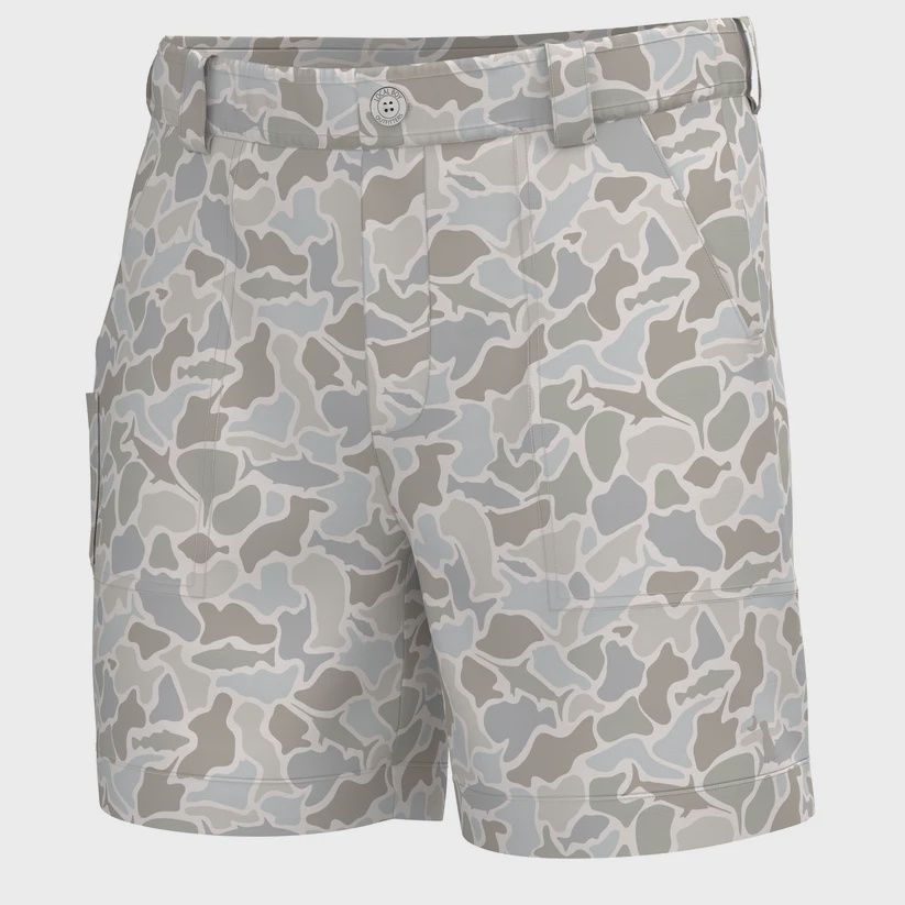Local Boy Men's Chum Shorts Saltwater Camo, Size: Medium