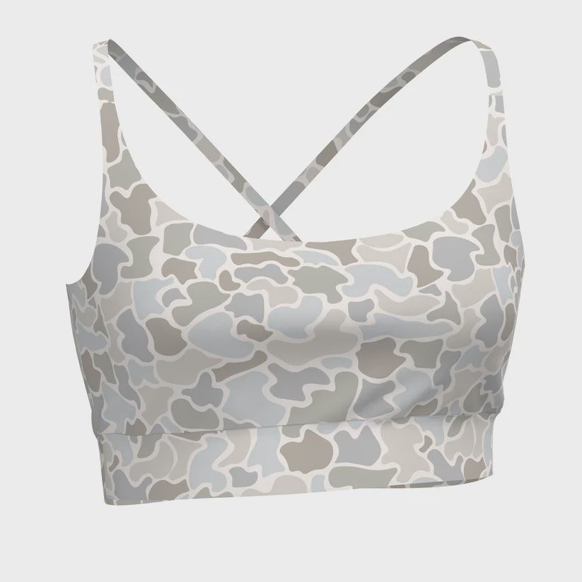 Local Girl LG Sports Bra Forest Camo Saltwater, Size: XS