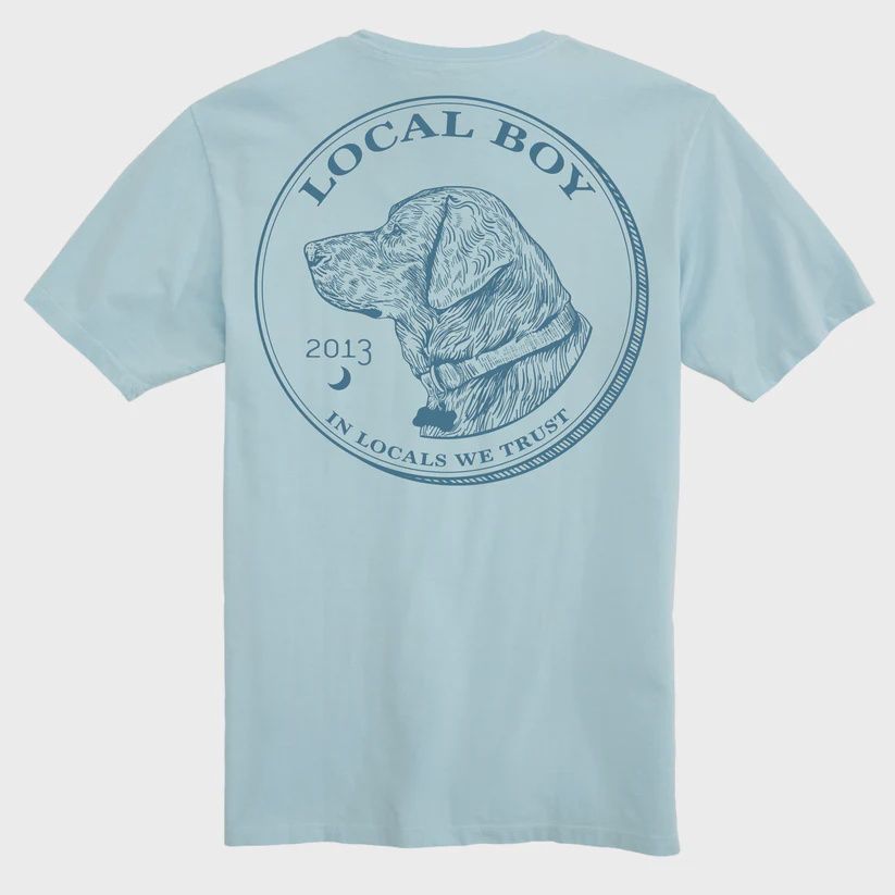 Local Boy Men's In Locals We Trust T-Shirt Chambray, Size: Small