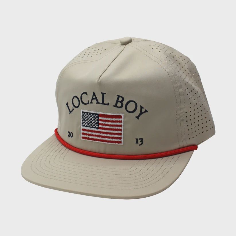 Local Boy Men Good Ole 'Merica Performance Low Profile Rope Hat