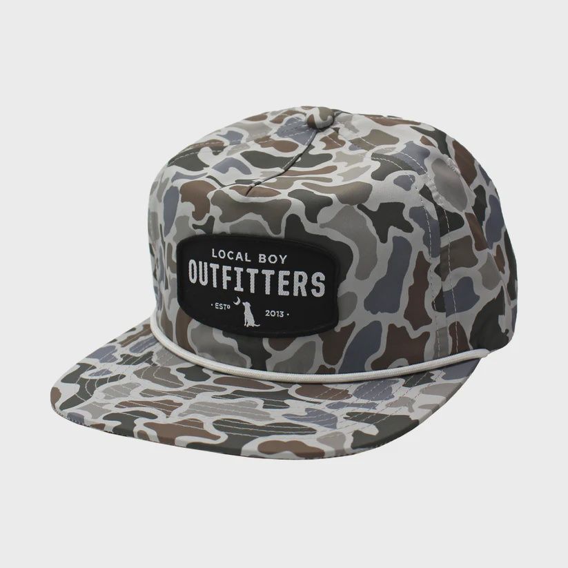 Local Boy Men Woven Patch Low Profile Rope Hat