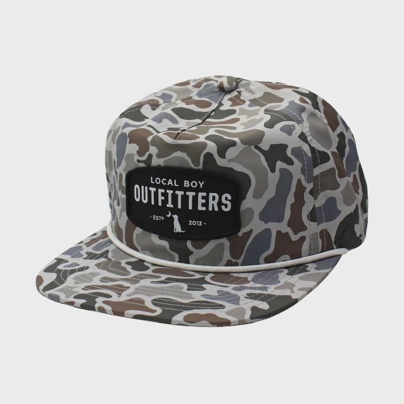Local Boy Men Woven Patch Low Profile Rope Hat