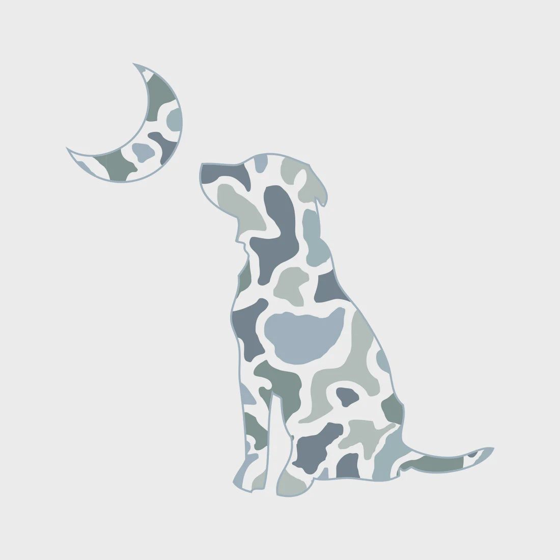 Local Boy LG Dog &amp; Moon Decal