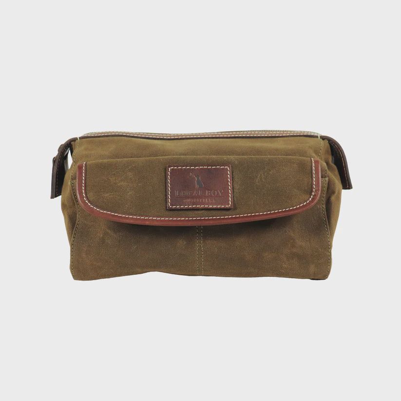 Local Boy Toiletry Bag Leather