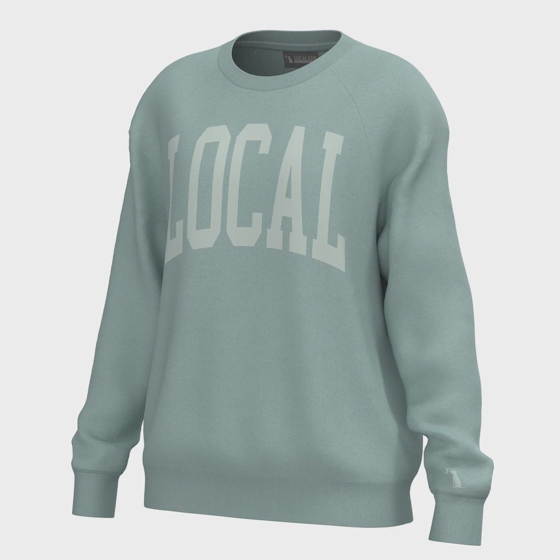 Local Boy Women's Crescent Crew Jade, Size: Small