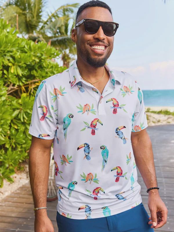 CHUBBIES PERFORMANCE FRIDAY SHIRT THE FLOCK OF THE PARTY, Size: MEDIUM