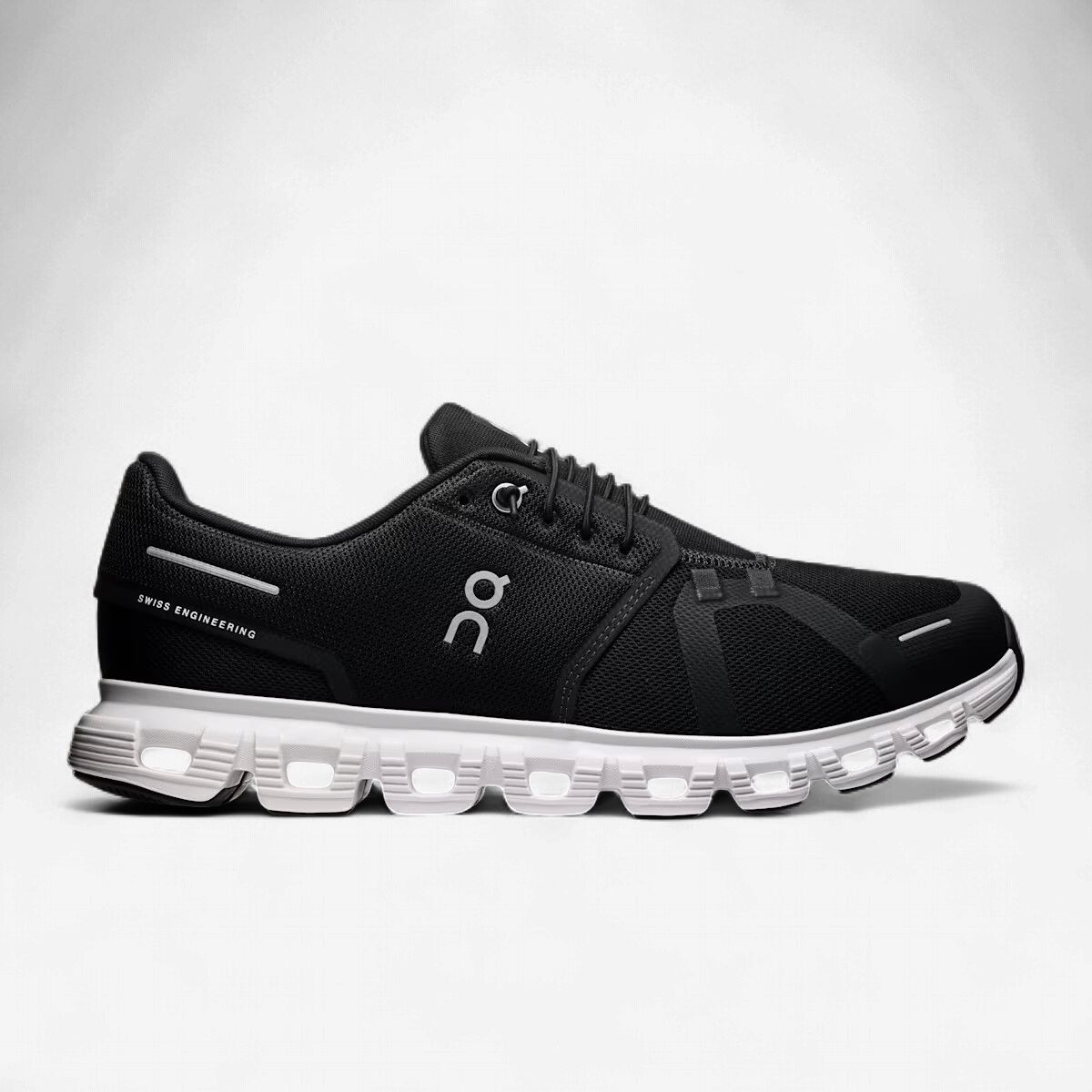 ON RUNNING MEN'S CLOUD 6 BLACK/WHITE, Size: 9.5