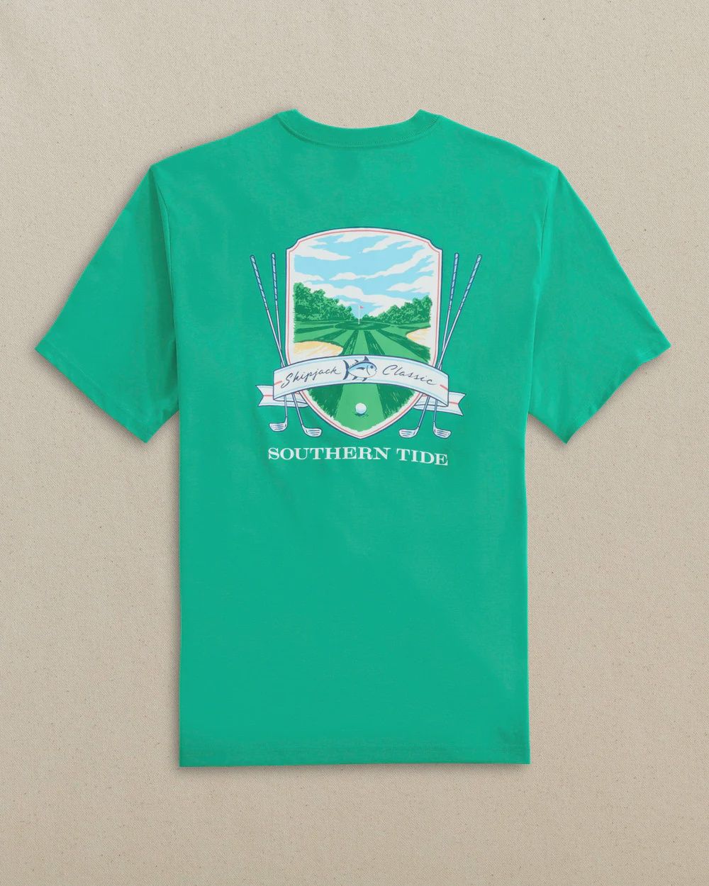 SOUTHERN TIDE MEN Skipjack Classic Badge Short Sleeve T-Shirt, Size: MEDIUM