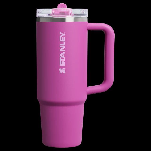STANLEY The Quencher ProTour Flip Straw Tumbler | 30 OZ, Color: DARK BLOSSOM