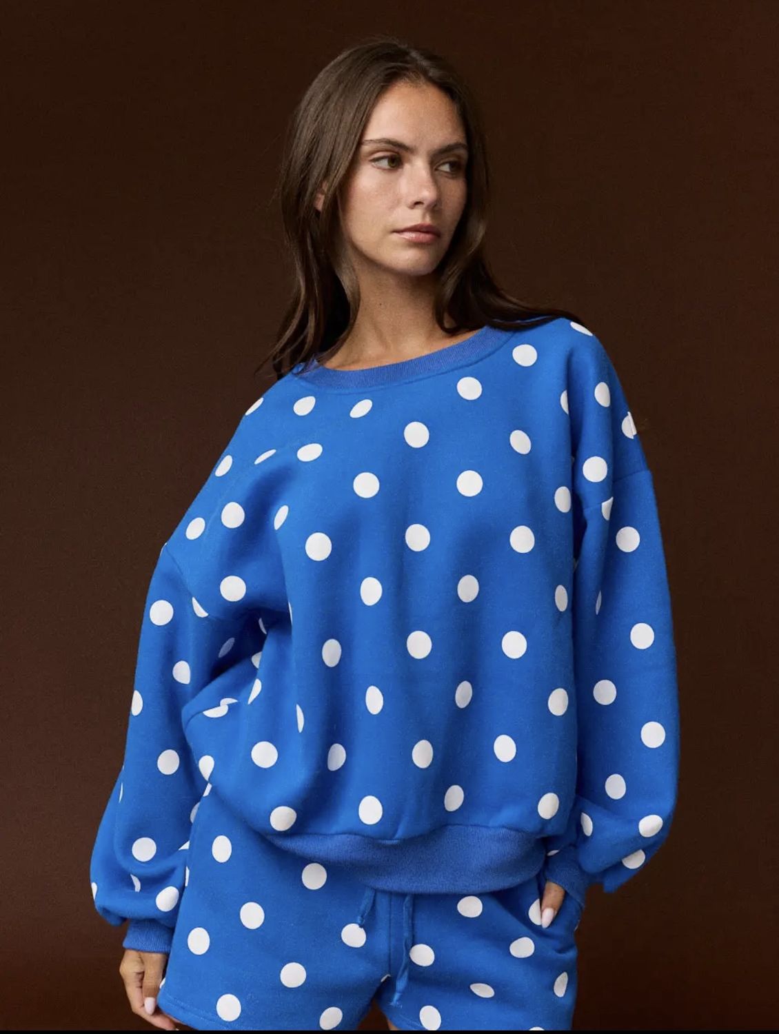 PAPERMOON POLKA DOT FLEECE SET, Size: SMALL