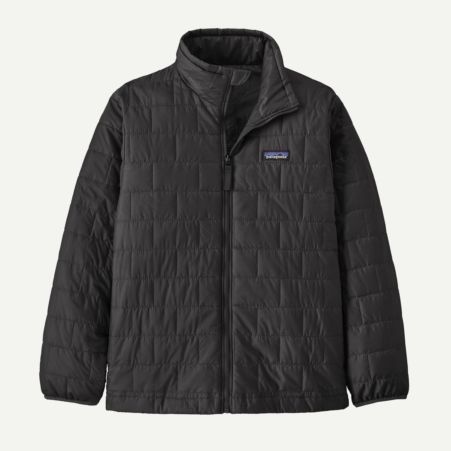 PATAGONIA Black Kids' Nano Puff® Brick Quilt Jacket, Size: SMALL