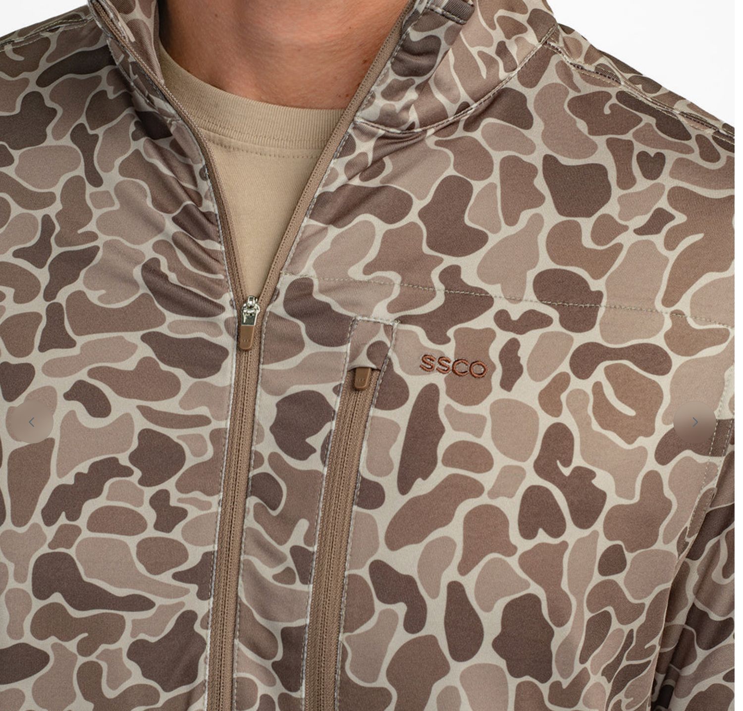 SOUTHERN SHIRT BOYS WAYPOINT PERFORMANCE QTR ZIP CAMO