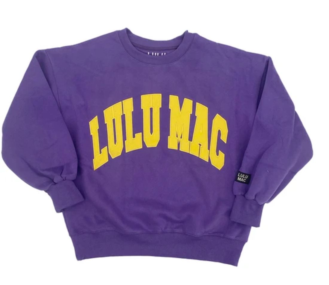 LULU MAC WOMC LM-SW-1001-PURPLE/YELLOW - STITCH