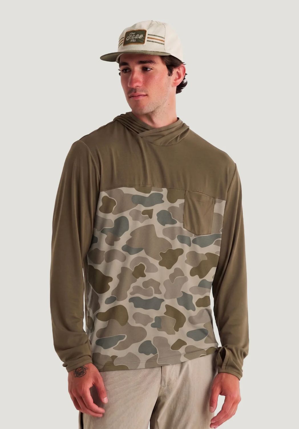 FREE FLY Men's Bamboo Hybrid Hoodie