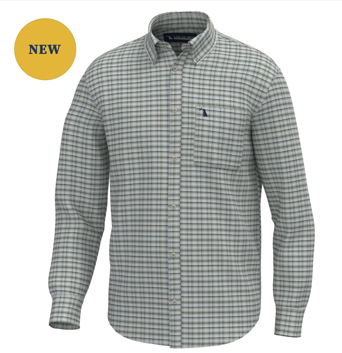 LOCAL BOY MEN McNally Dress Shirt, Size: SMALL