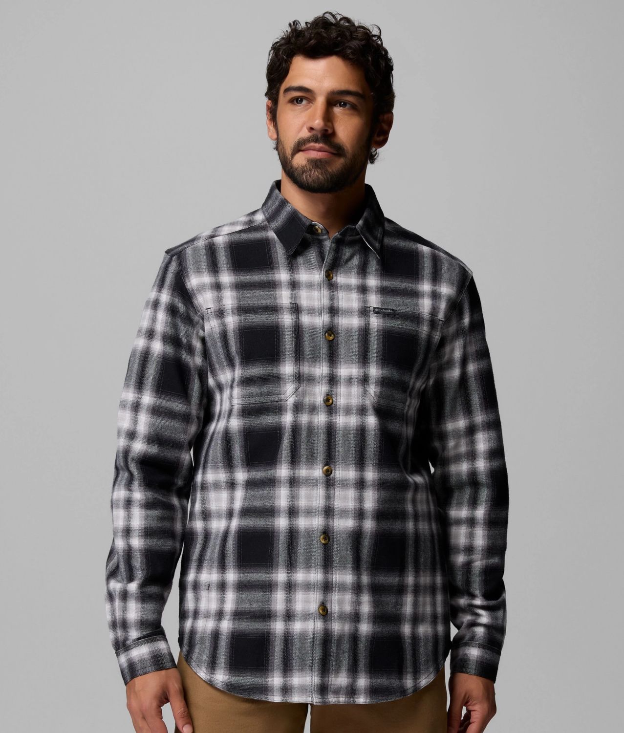 COLUMBIA  New Men's Pitchstone Stretch Flannel, Size: MEDIUM