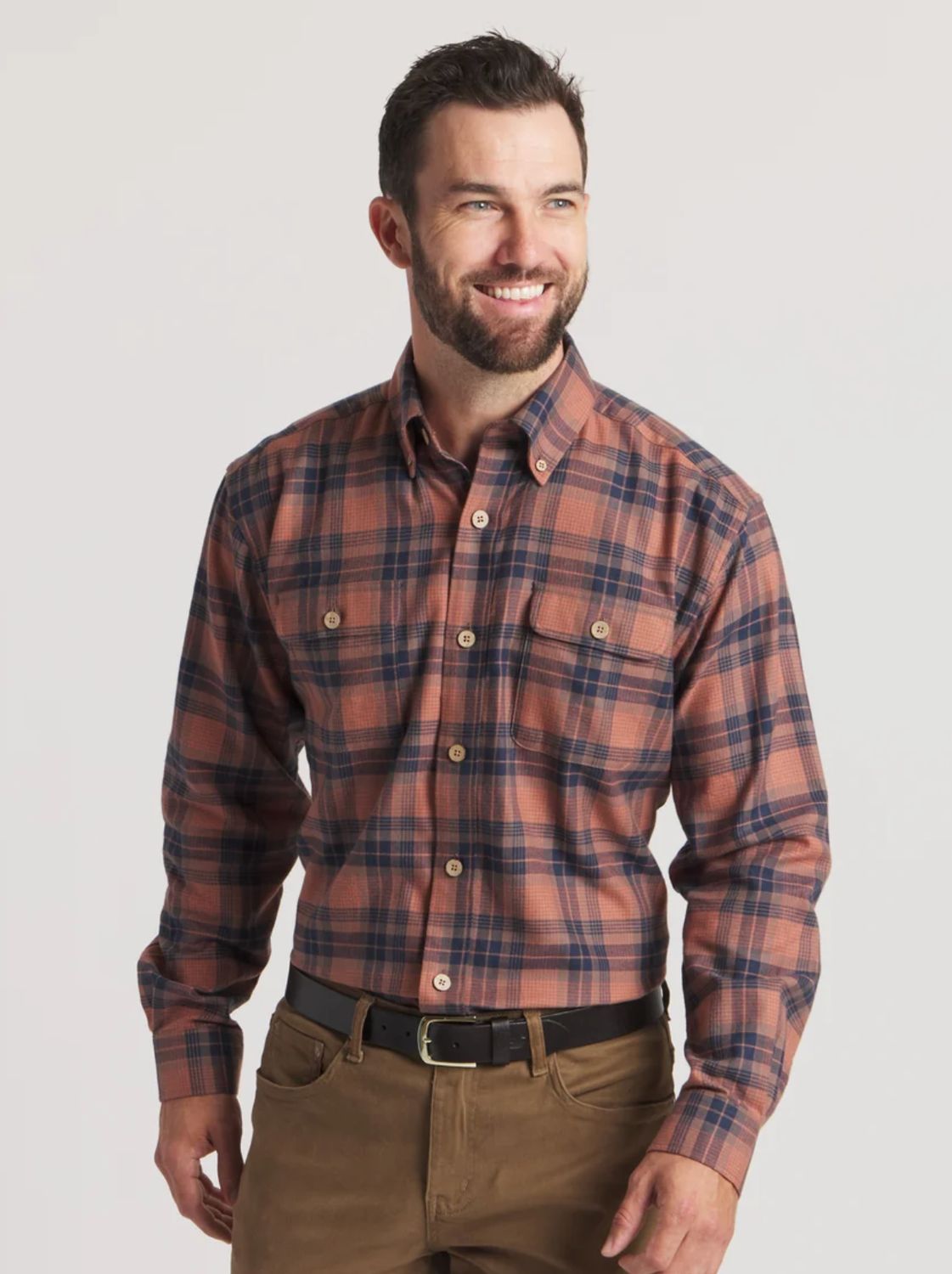 SOUTHERN MARSH MEN  Randolph Plaid Flannel, Size: MEDIUM