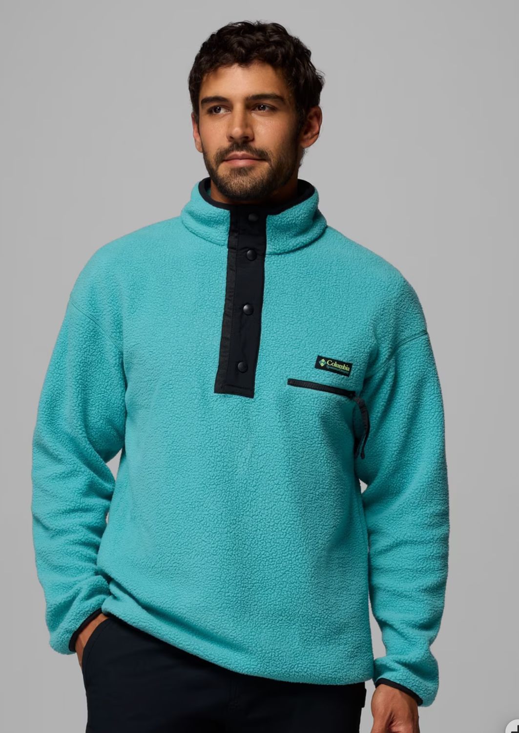 COLUMBIA Men's Helvetia II Half Snap Fleece Pullover, Size: SMALL