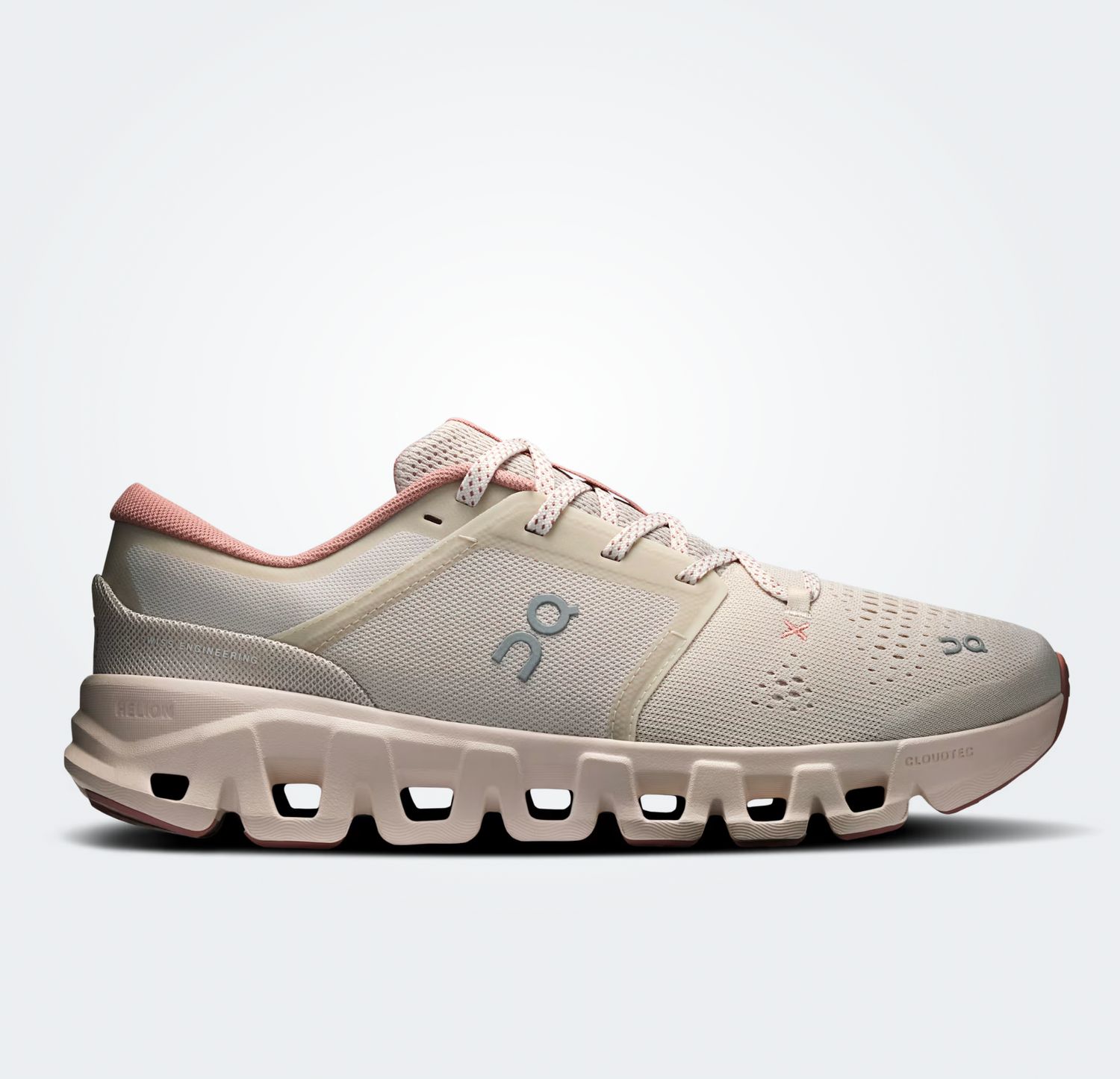ON RUNNING WOMEN CLOUD X PEARL OYSTER, Size: 6.5