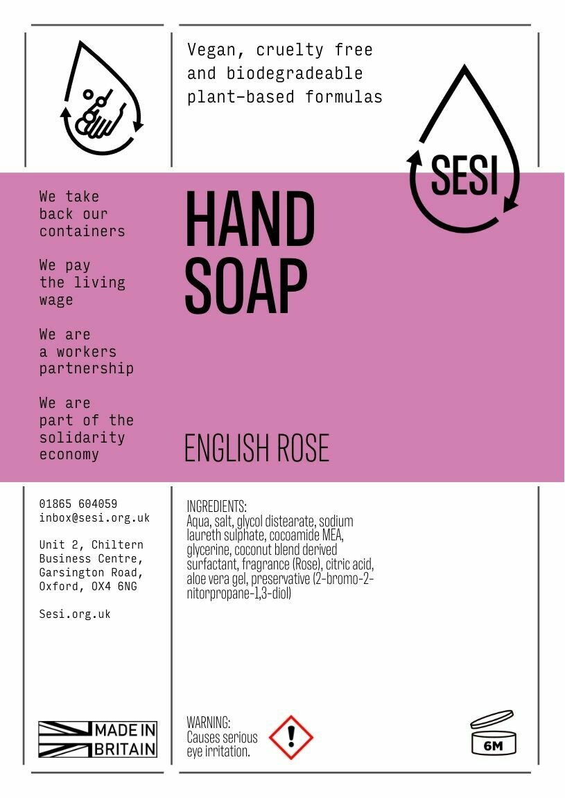 SESI liquid hand soap - English Rose