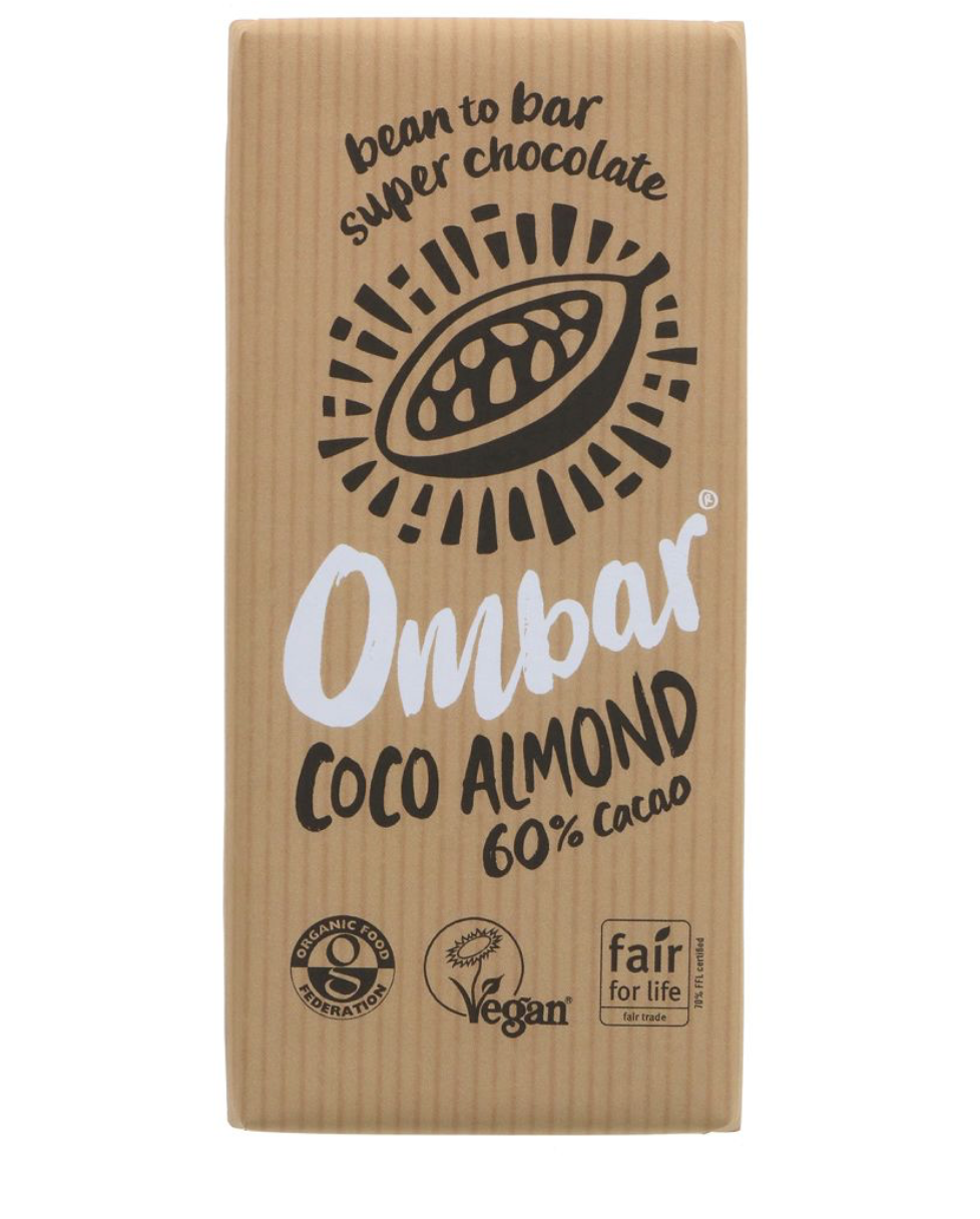 Ombar Organic Coco Almond Chocolate Bar