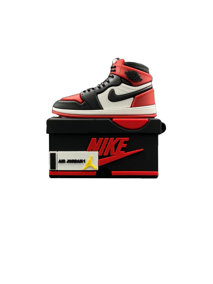 Red Shoes Designed Protective Airpods Cover : Cute Cartoon Soft Silicone Shell