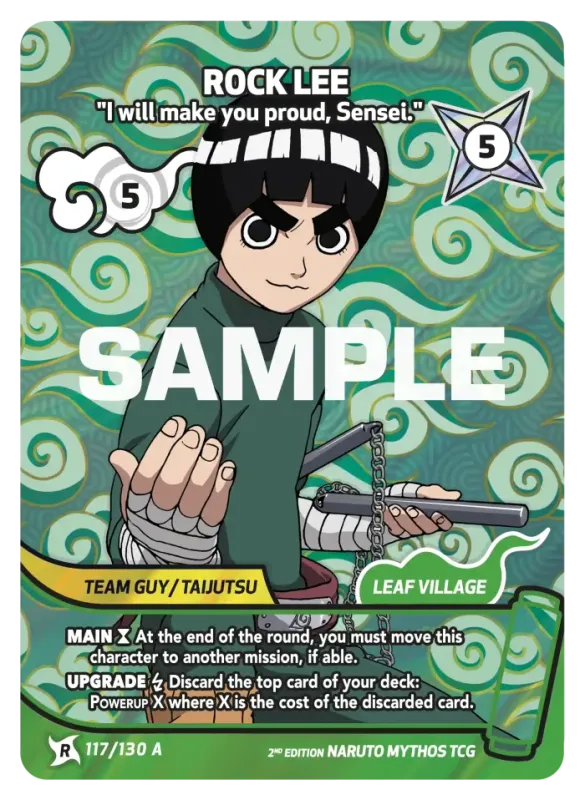 Rock Lee - "I will make you proud, Sensei." 117/130 A