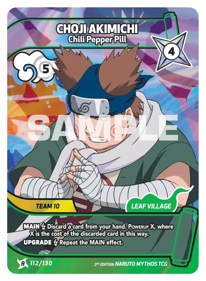 Choji Akimichi - Chili Pepper Pill 112/130 (Playset)