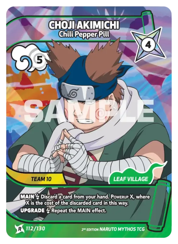 Choji Akimichi - Chili Pepper Pill 112/130 (Playset)