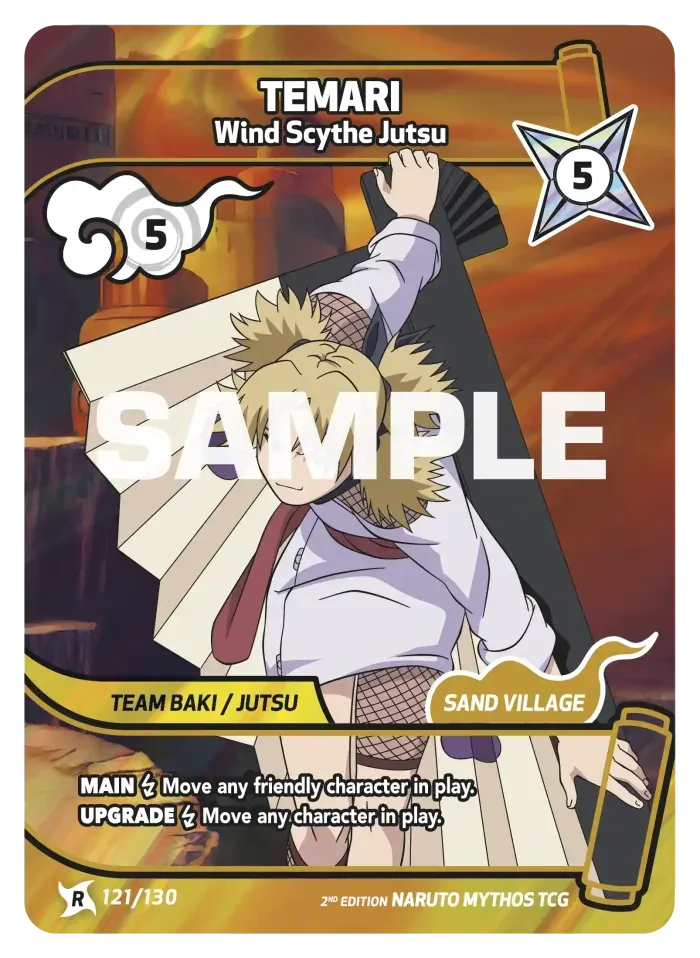 Temari - Wind Scythe Jutsu 121/130 (Playset)