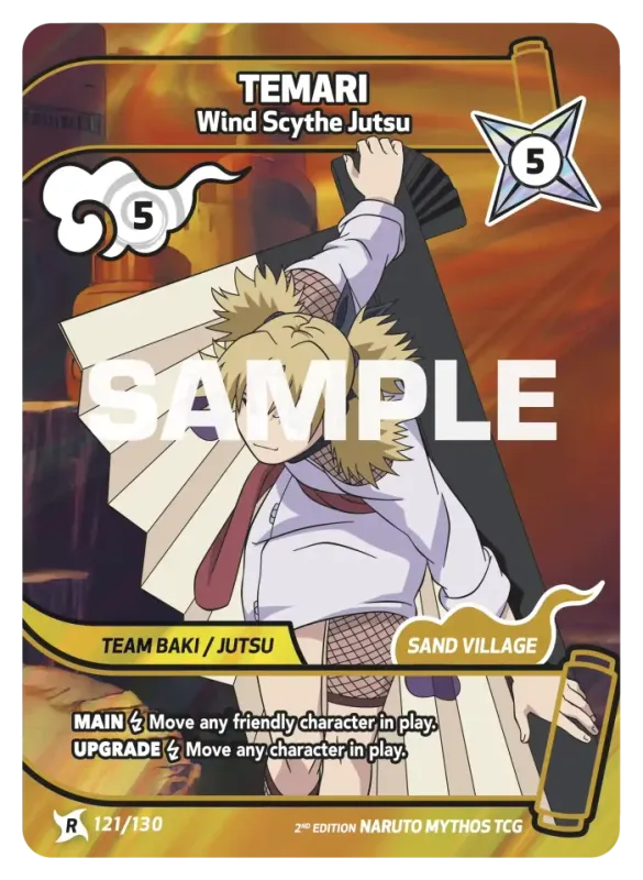 Temari - Wind Scythe Jutsu 121/130 (Playset)