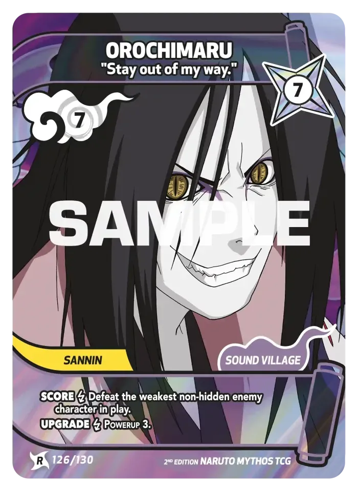 Orochimaru - "Stay out of my way." 126/130 (Playset)