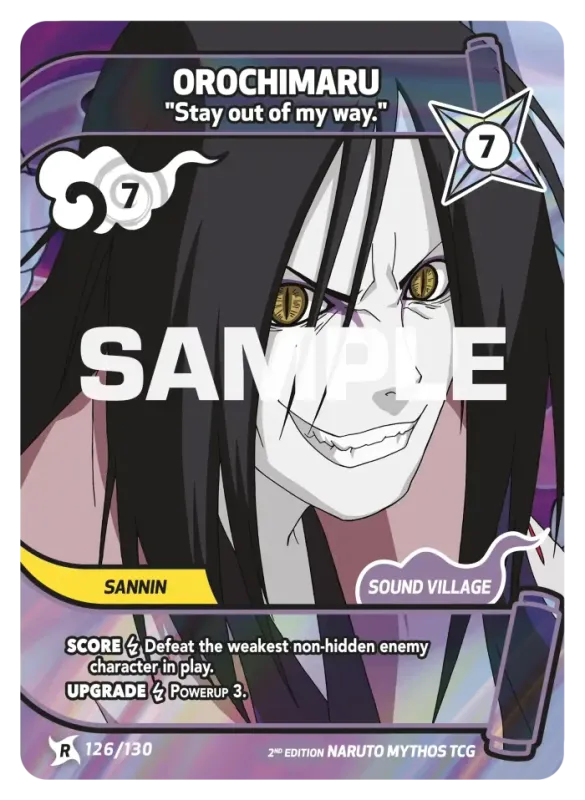 Orochimaru - "Stay out of my way." 126/130 (Playset)
