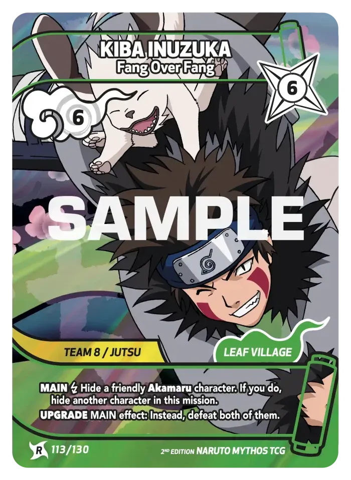 Kiba Inuzuka - Fang Over Fang 113/130 (Playset)