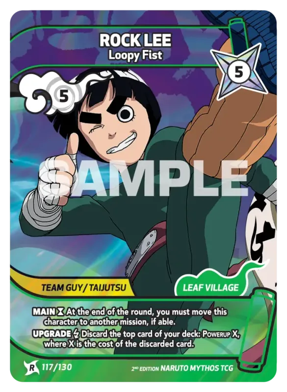 Rock Lee - Loopy Fist 117/130 (Playset)