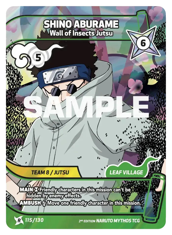 Shino Aburame - Wall of Insects Jutsu 115/130 (Playset)