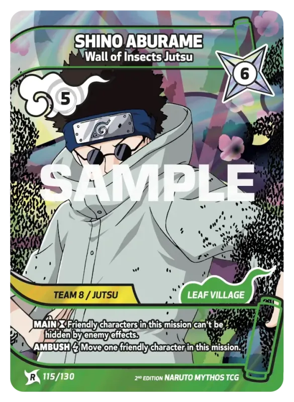 Shino Aburame - Wall of Insects Jutsu 115/130 (Playset)